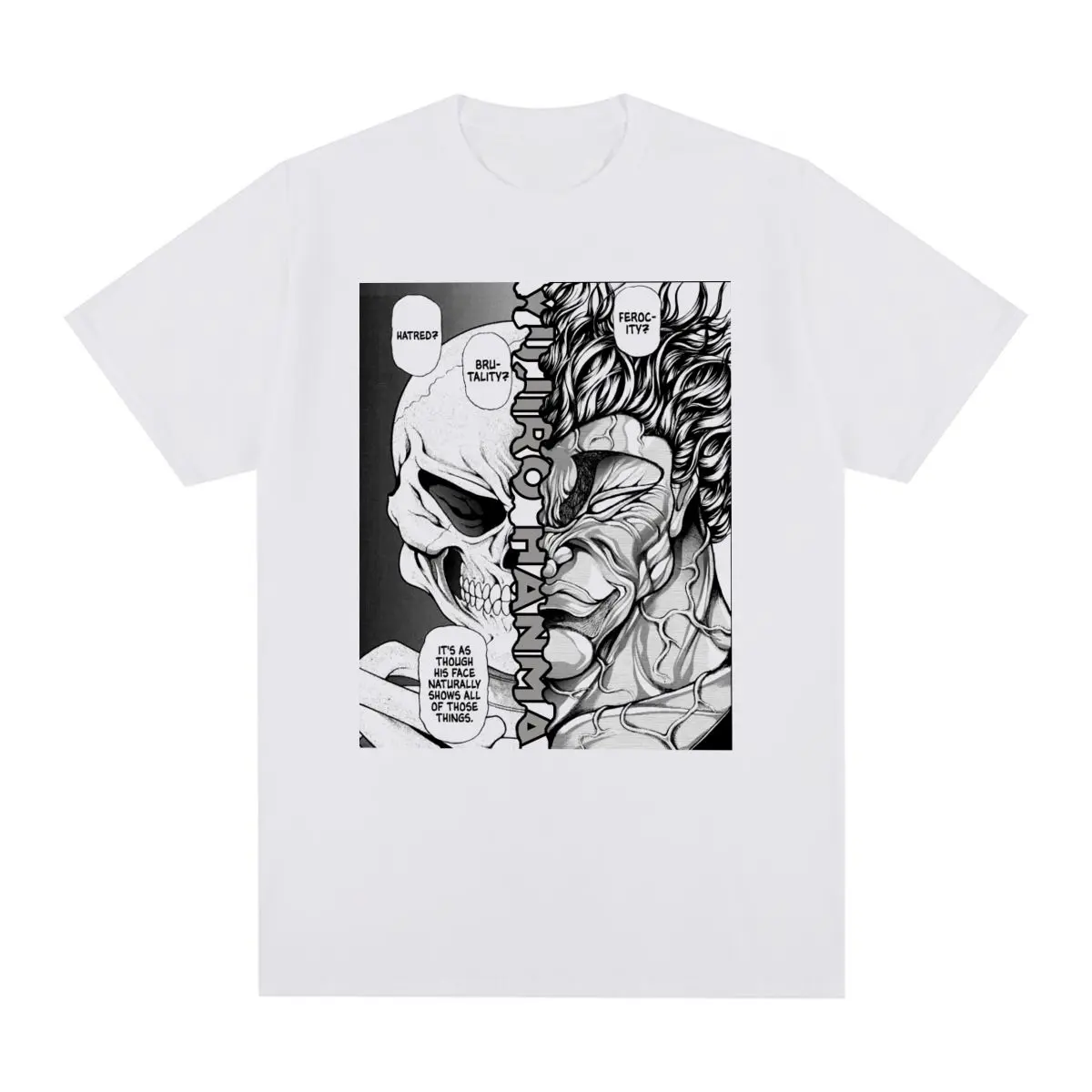 

Yujiro Hanma Baki Спортивная Винтажная Футболка Хлопковая мужская футболка новая футболка Wo мужские топы