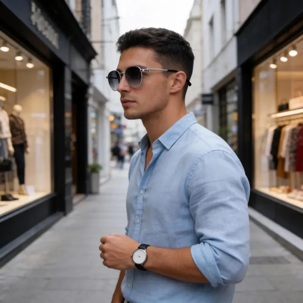 Vintage Round Metal Frame Sunglasses - High Quality UV400 Eyewear