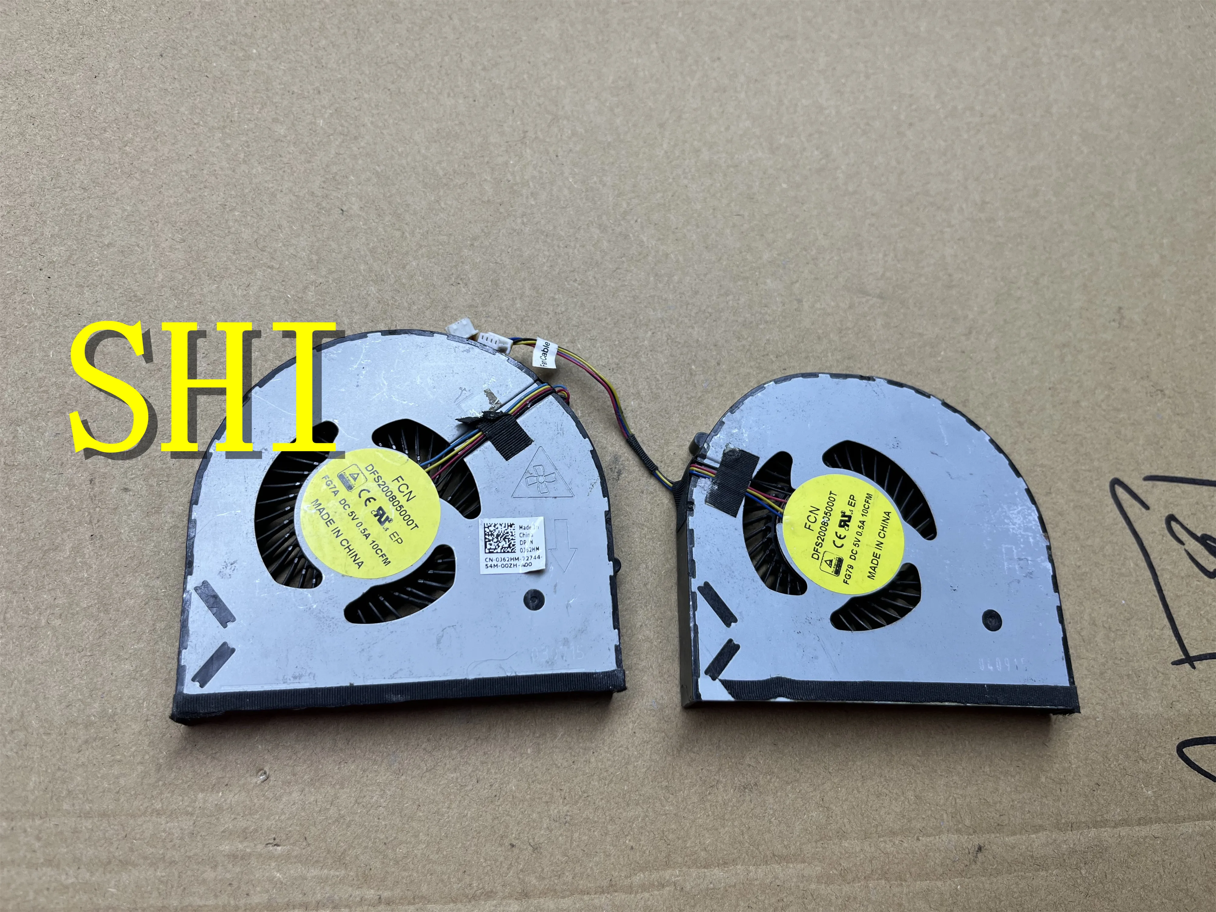 

FOR Original CPU GPU FAN GENUINE DELL 17 R2 0J62HM A pair Free Shipping