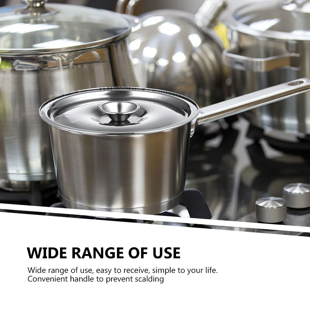 

Stainless Steel Flavor Cup with Lid Condiment Jar Lard Kitchen Household Oil Basin (201) 26cm Helper Metal Appliences Pot Wares