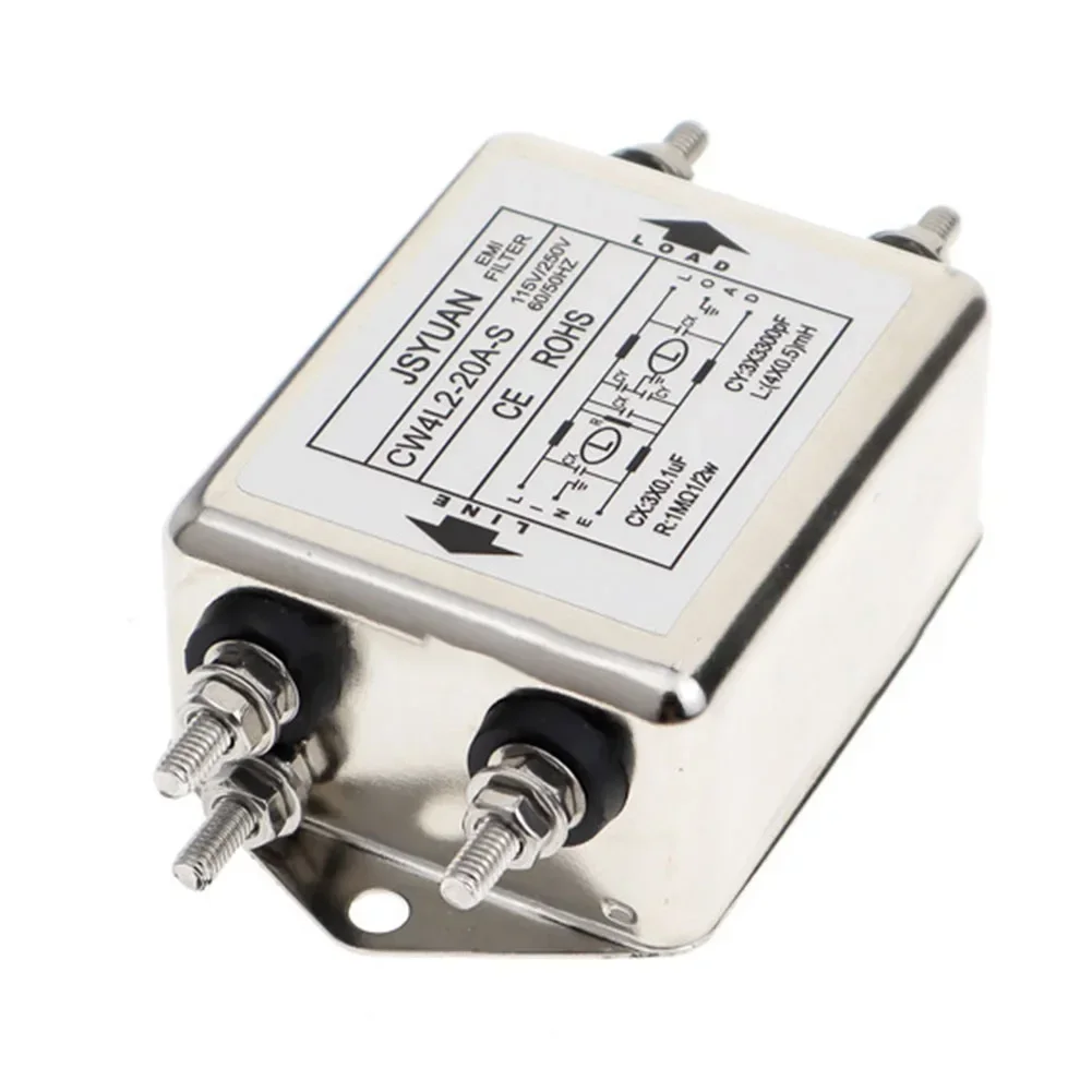 GVMUKNYE CW4L2 3A/6A/10A/20A T Double Section Plug Interface Single Phase 220V Power Filter Purification Anti Interference(CW4L2 10A T