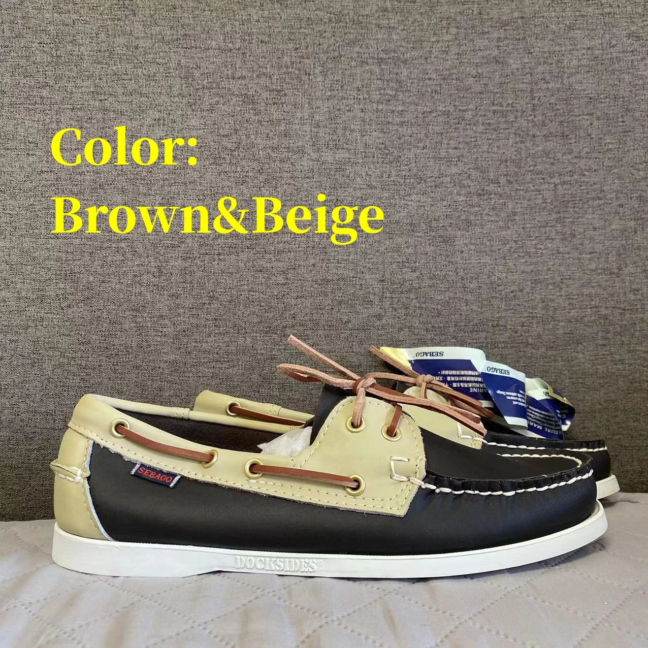 

Мужские Аутентичные туфли seбаго Docksides, кожаные топ-сайдеры премиум-класса на шнуровке с заостренным носком, 2024E04