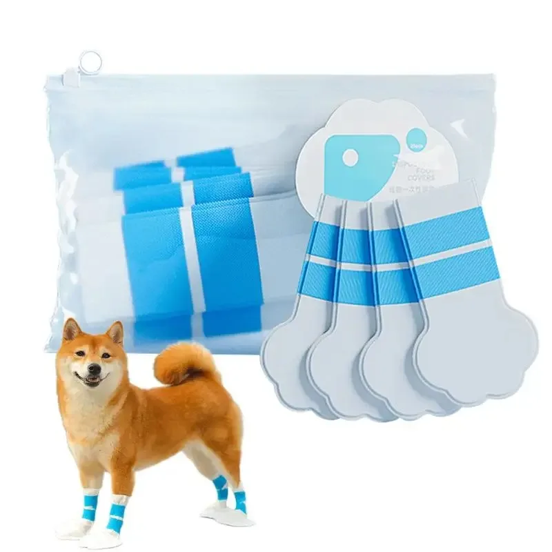 

20 Pcs Dog Shoes Waterproof Pet Boot Anti-slip Rain Snow Boot Footwear Cats Outdoor Shoe Dog Ankle Boots Pet Accessories