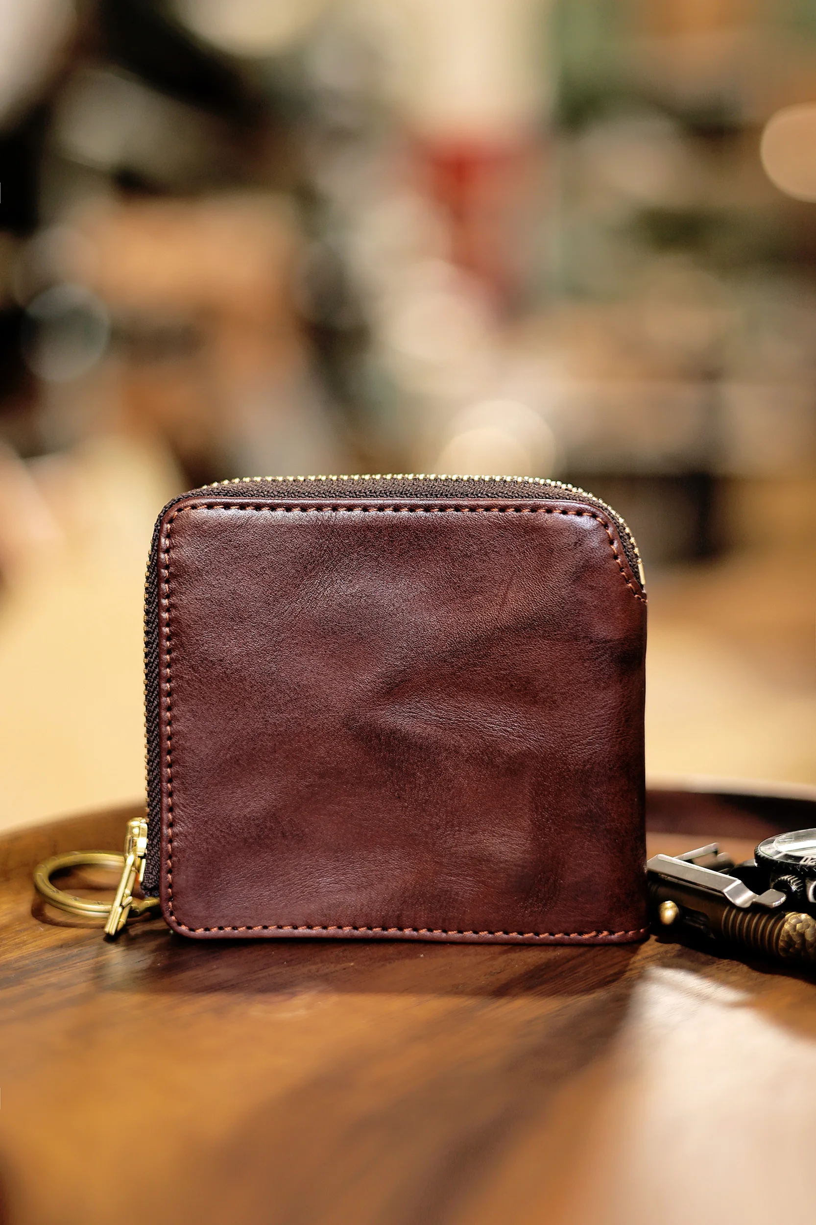 PNDME mode hochwertige pflanzlich gegerbte rindsleder männer kurze brieftasche vintage echtes leder ID kreditkarte halter geldbörse – Detail 19