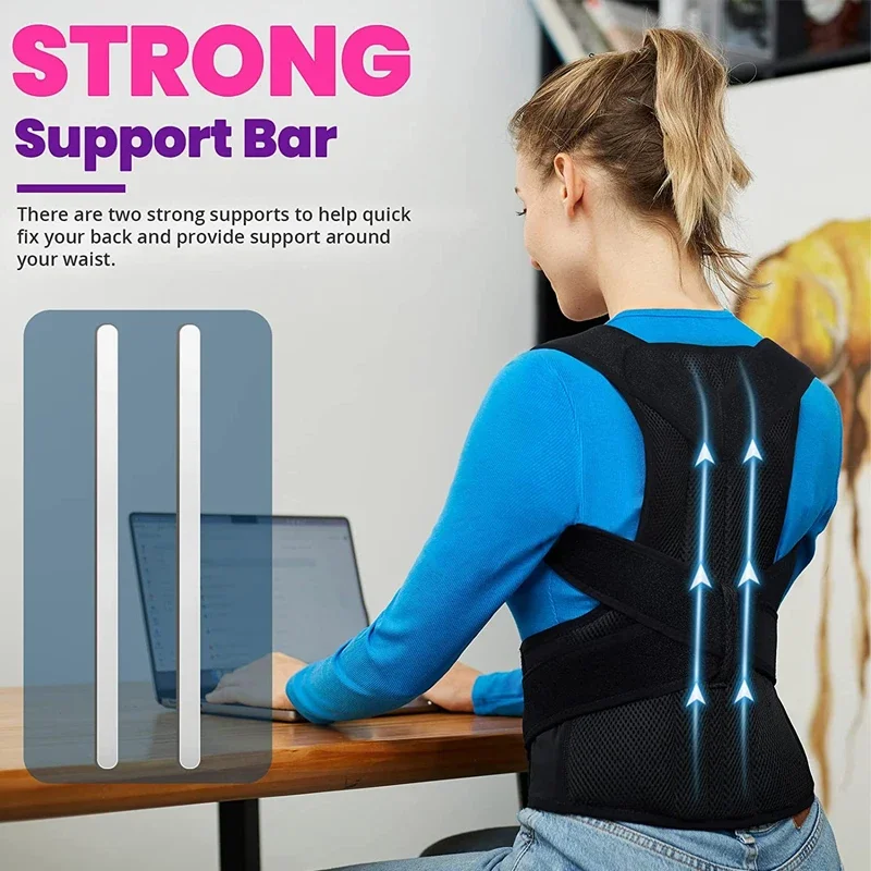 Adjustable Back Posture Corrector Clavicle Spine Back Pain Relief Support Sports Reshape Your Body Upper and Lower BEST SELLERS
