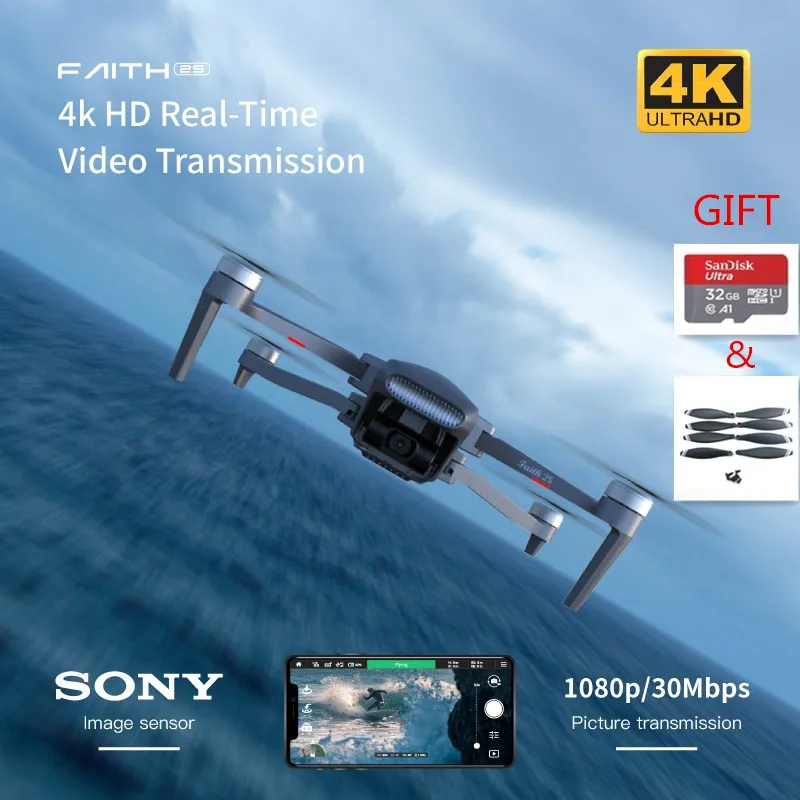 

C-FLY Faith 2S Drone GPS Digital transmission 4K SONY Camera 3-Axis Gimbal Quadcopter 35min Flight