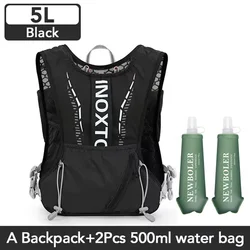 Lightweight Ultra - Portable Hydration Vest for Running, Biking, and Hiking, 5L Capacity (Packs and water bag)