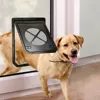 Plastic Pet Lockable Screen Door Automatic Lock Weatherproof Dog Flap Door Ventilation Magnetic Flap Self-Closing Pet Door