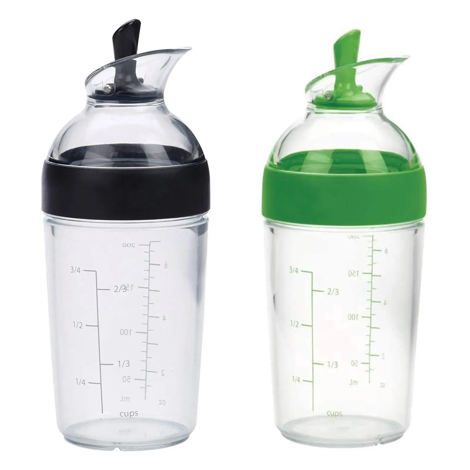 Salad Dressing Shaker Cup Container Sauces Mixer Juice Mixing Bottle Easy Pour