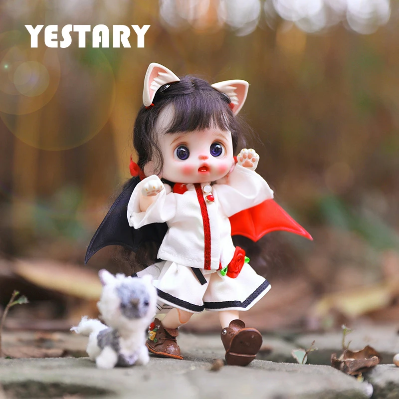 

YESTARY BJD Clothing 1/12 Bjd Doll Accessories Toys Obitsu 11 Doll Clothes Toys DIY Fashion Doll GSC Handmade Rose Demon Suit