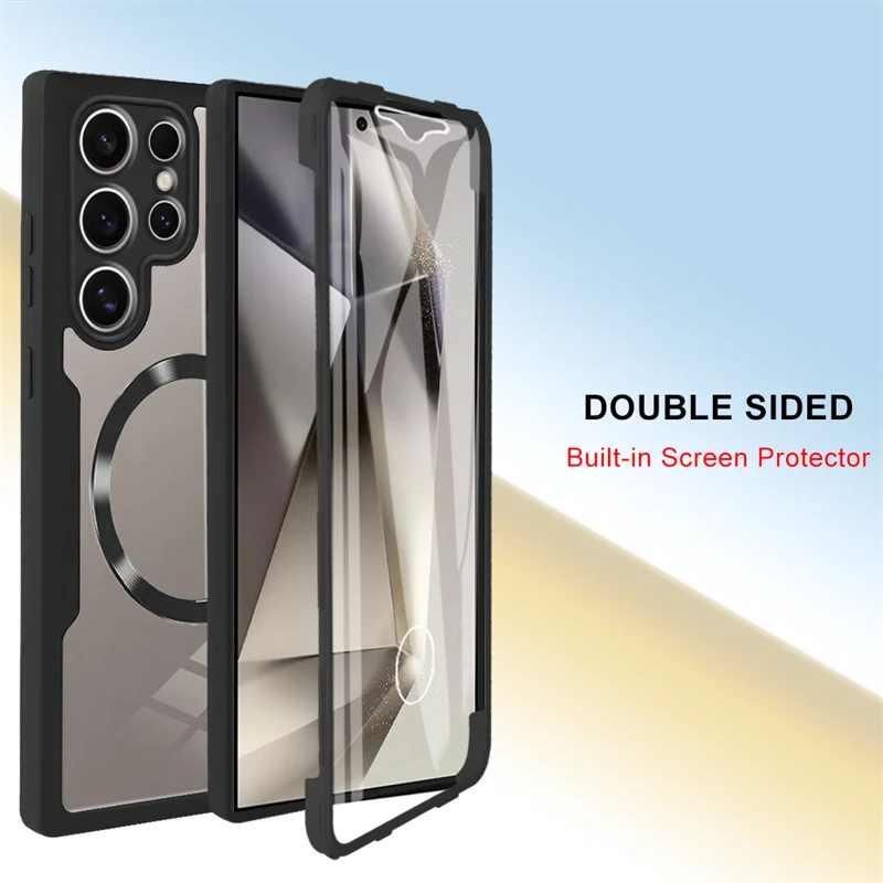 Magnetic 360° Dustproof Phone Case with Integrated Screen Protection