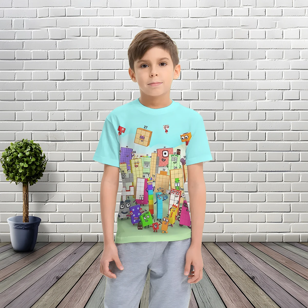 Anime NumberBlocks 3D Print Baby Clothing 5 to 14 Years Male Outdoor Clothes for Children Boy Girl Child T-Shirt Top Shirts 4