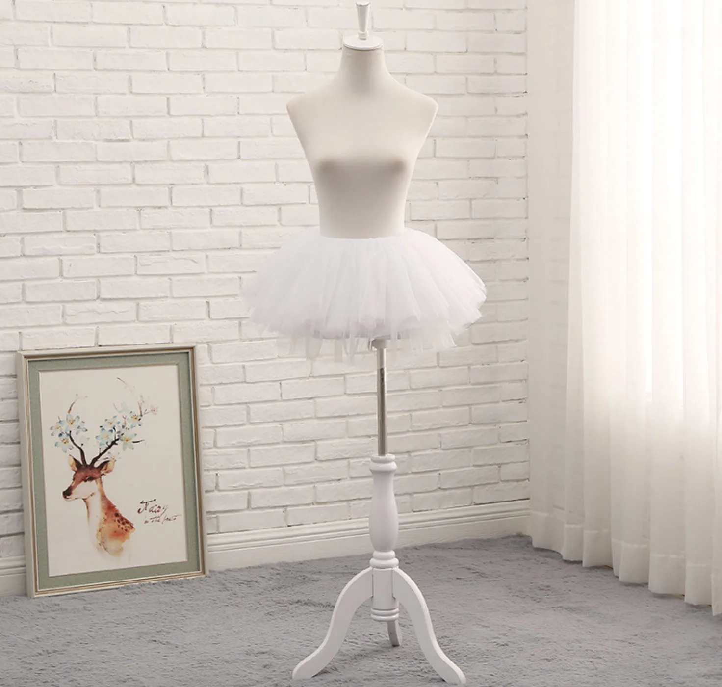 Short Girl Lolita Cosplay Petticoat Ball Gown Underskirt Swing Ballet Tutu Skirt Rockabilly Crinoline