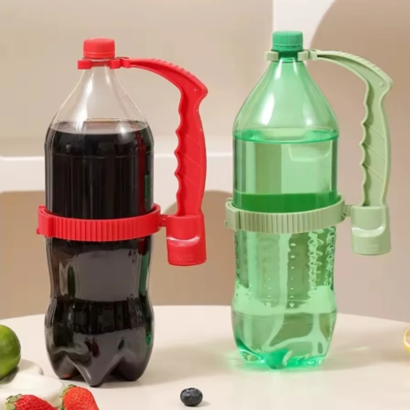 1/4pcs Beverage handle soda water beverage bottle plastic handle (with bottle opener function) Cola handheld pouring handle
