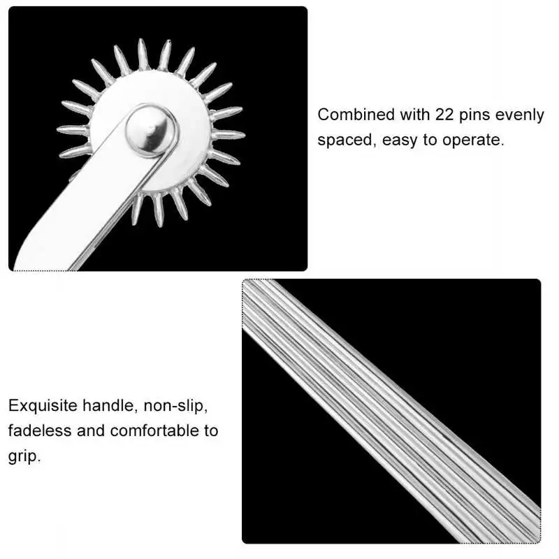 Wartenberg Pinwheel Stainless Steel Nerve Tester Medical Diagnostic Tool Pinwheel Needles Wheel Roller Health Care 3