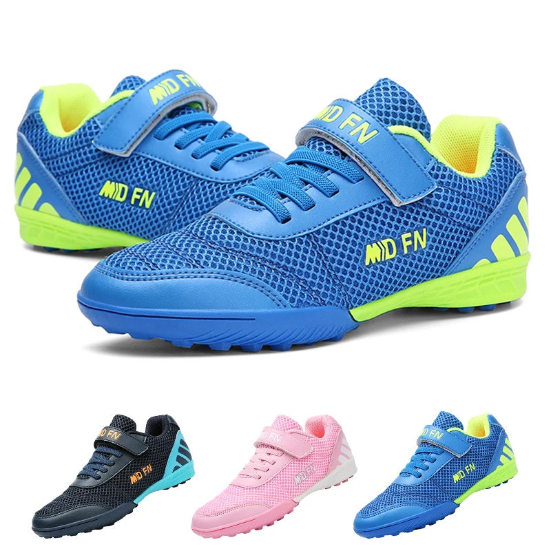 Chaussures de football junior 29-39 : Sneakers confortables pour entraînement indoor et outdoor