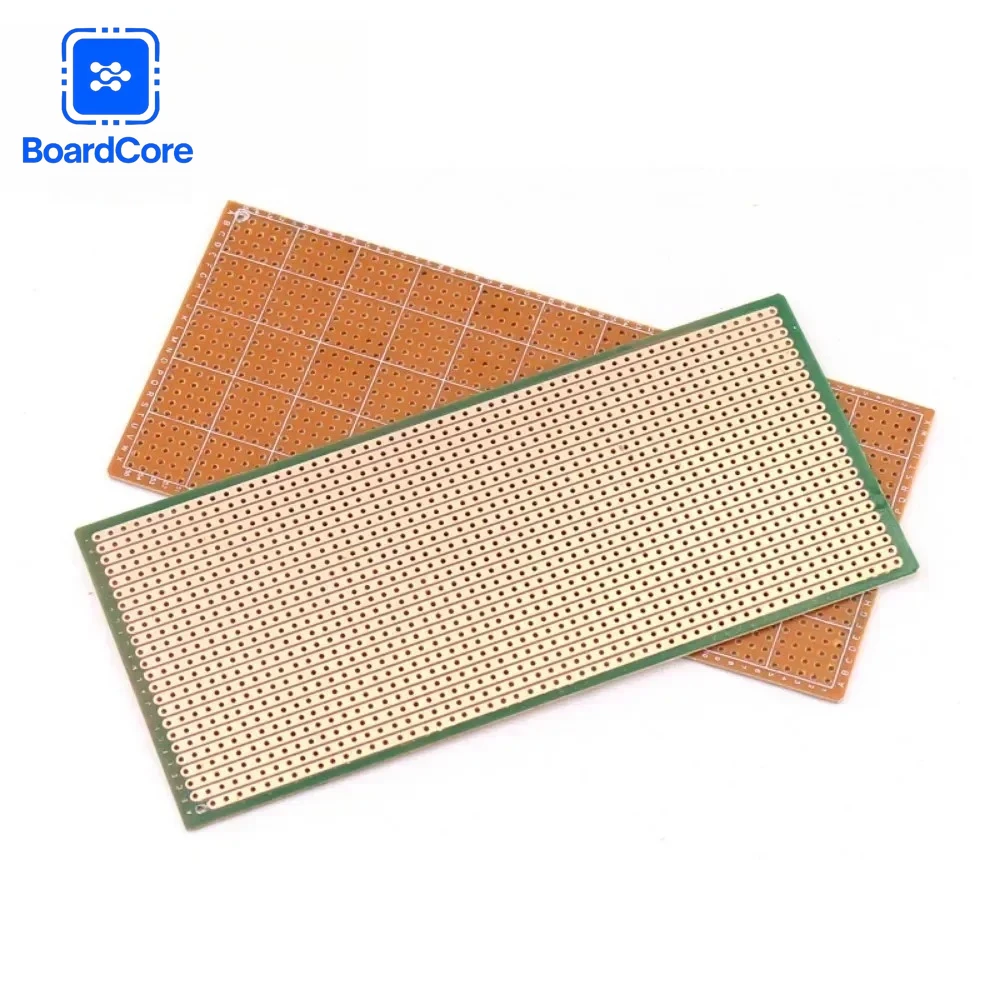 5/10pcs 단일 측면 프로토타입 PCB 6.5X14.5CM 범용 보드 실험용 베이클라이트 구리판 회로 기판 노란색 65x145mm