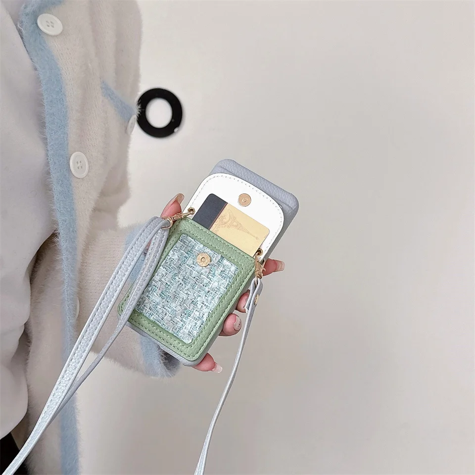 Long Lanyard Wallet Card Case For Google Pixel 8A 7 Pro 7A PU leather Crossbody Strap Shockproof Cover