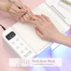 63LEDS Uv Led Lamp for Nails Press on Nail Lamp with Arm Rest Lamp for Manicure 5 Timers Gel Polish Drying Lamp Nail Salon Tools 2