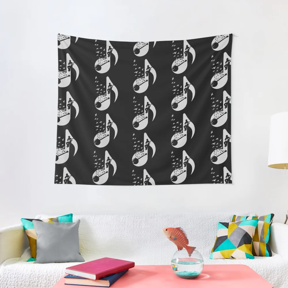 

Musical Note - Banjo Tapestry Room Decoration Korean Style Room Aesthetic Decor Tapestry