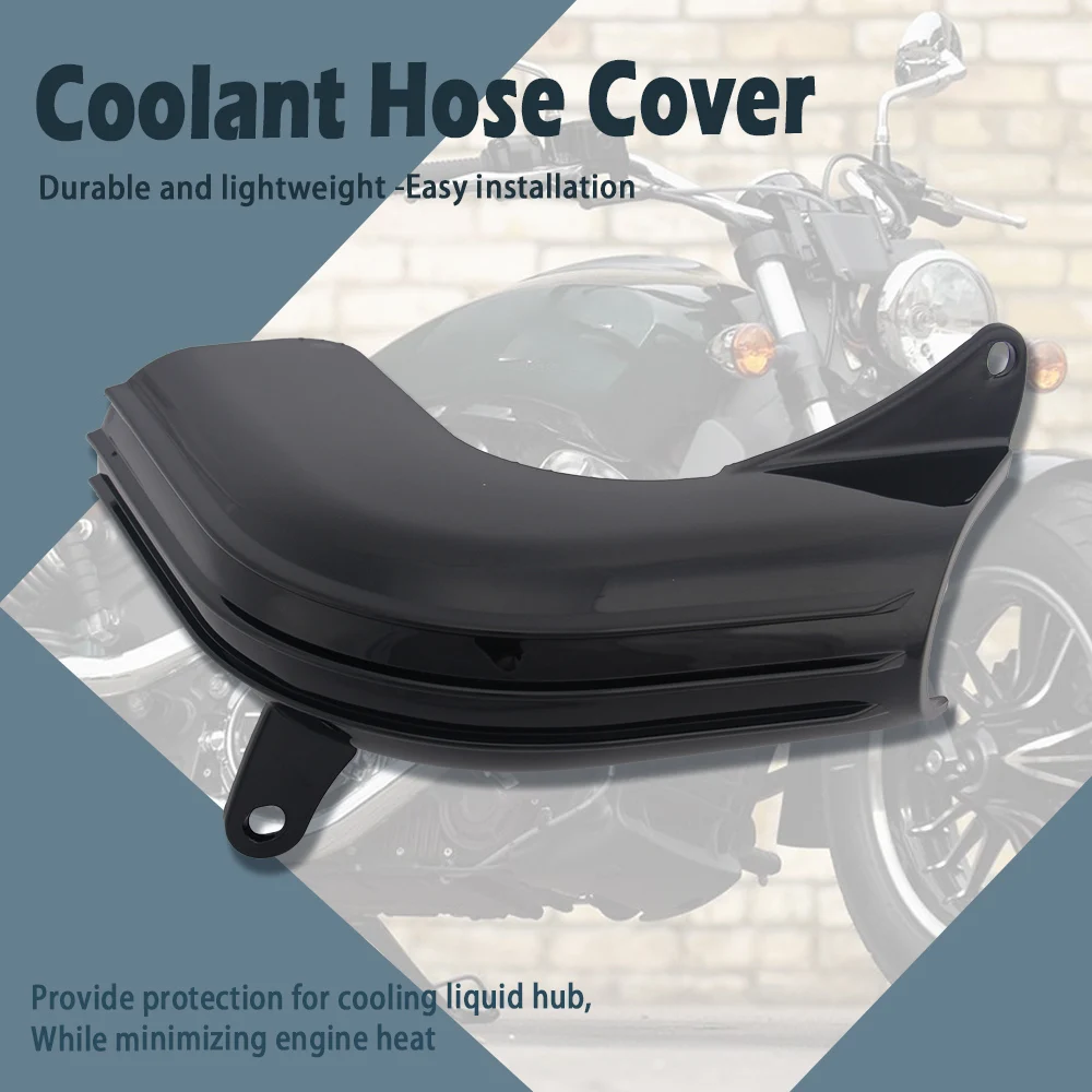 Motorrad Kühlmittel Schlauch Abdeckung Für Indian Scout 2015-2023 Modifikation Teile Galvanik Dekoration Schwarz – Detail 3