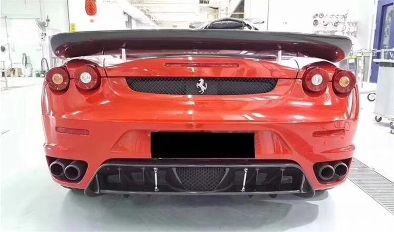 For Ferrari 430 REAL Carbon Fiber Front Lip Splitters Rear Diffuser Bumper Body Side Skirt Kit Spoiler High Quality Accessories - - Racext 47