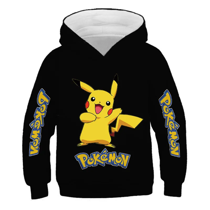 new children's hoodies 2022 Pokemon Kids Girls Boys Sweatshirts Winter Spring Kids Cotton Tops Fashion Sports Pikachu Kids Hoodie children's anime hoodie