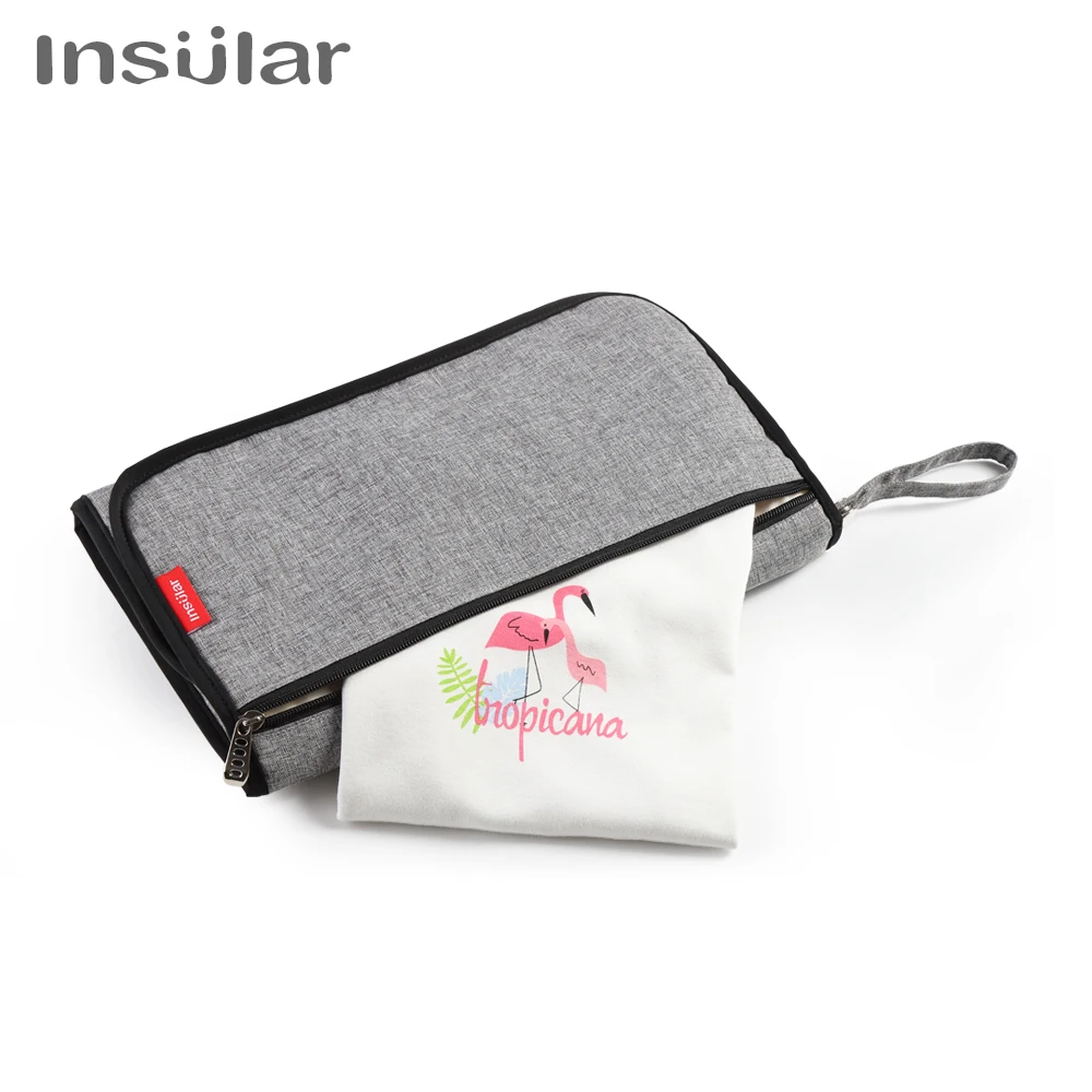 Portable Baby Changing Mat Infant Multifunction Diaper Changing Pad Newborn 2 IN 1 Waterproof Pad Cover Storage Bag