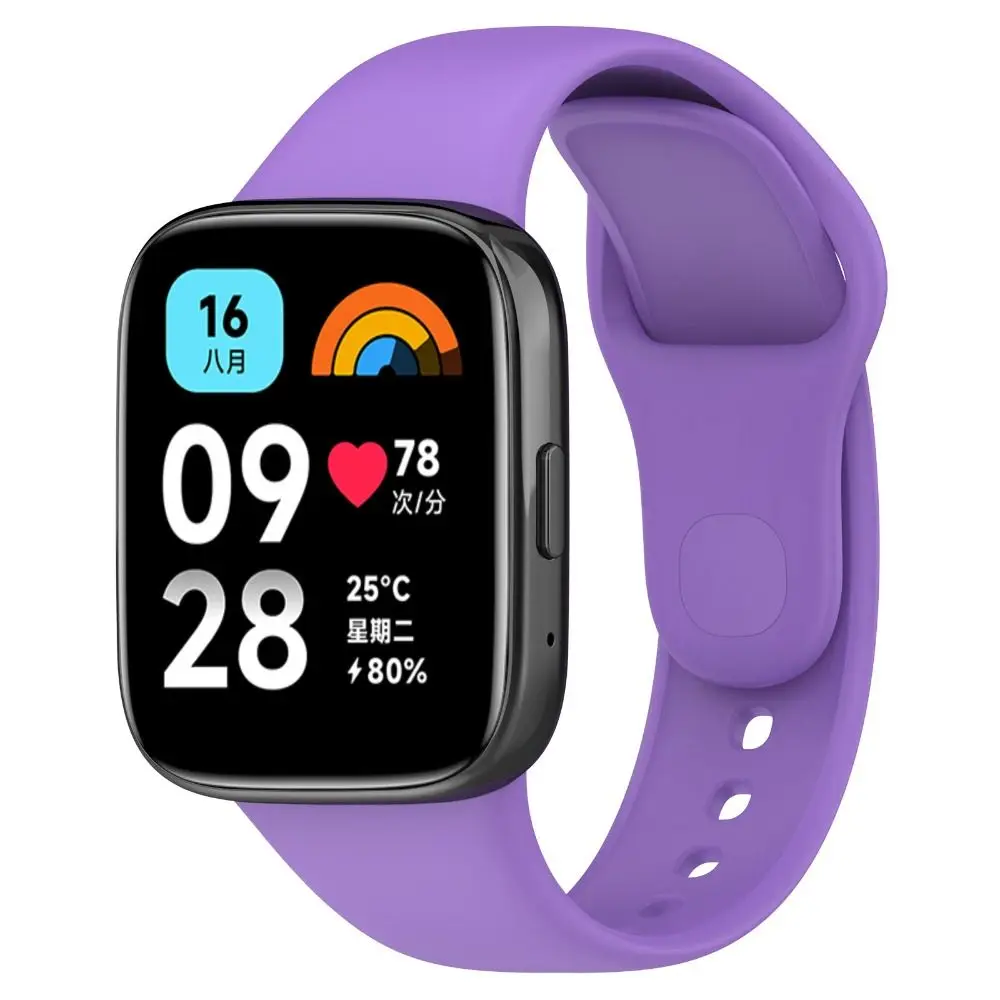 

Ремешок силиконовый для смарт-часов Redmi Watch 3 Active, мягкий сменный Браслет с регулируемой длиной, разные цвета, умные аксессуары
