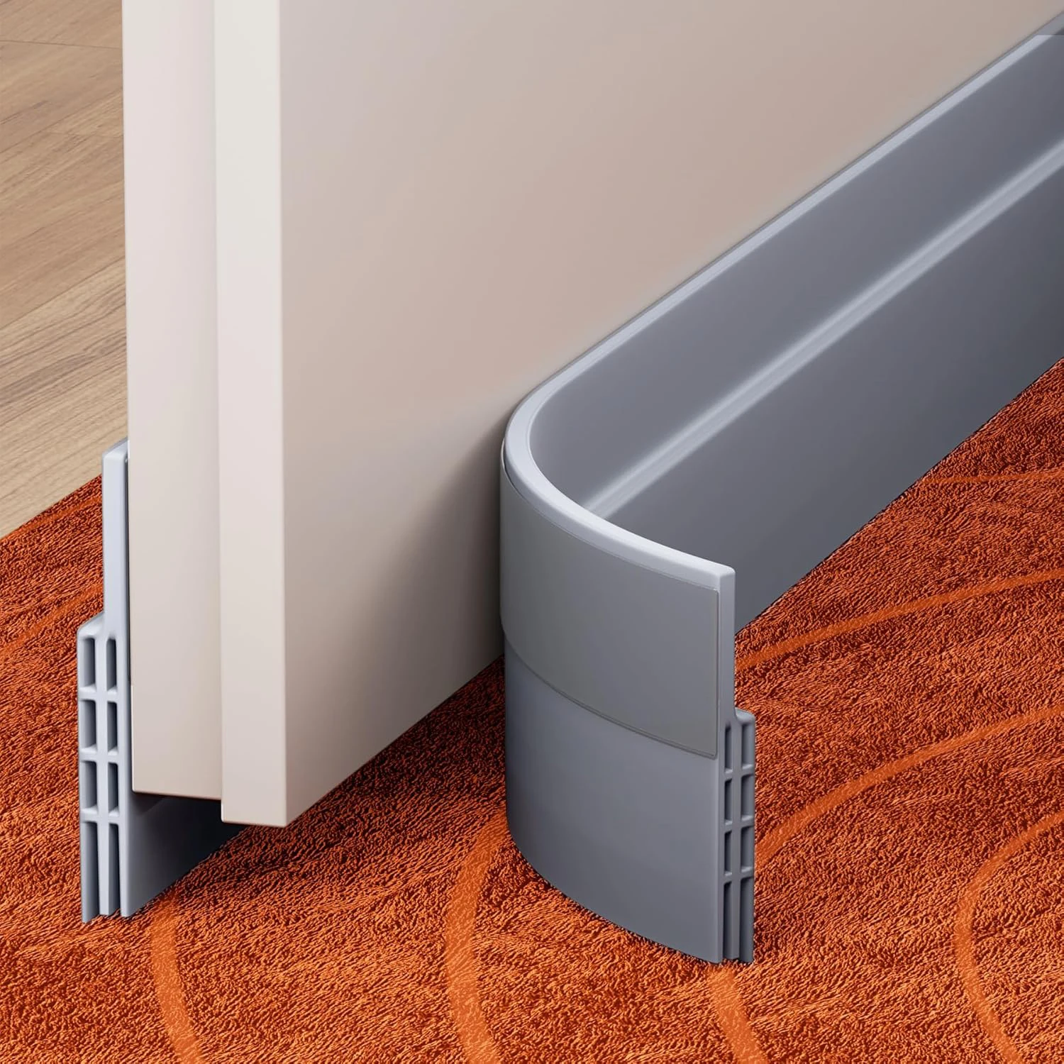Universal Under Door Draft Stopper and Weatherproof Seal, Noise and Cold Air Insulation Barrier