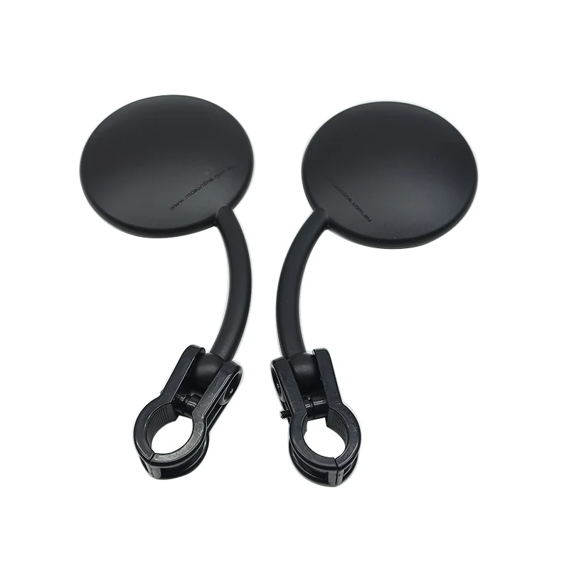 1쌍의 엔듀로 접이식 미러 클램프온 듀얼 스포츠 오토바이 ATV 더트 바이크용