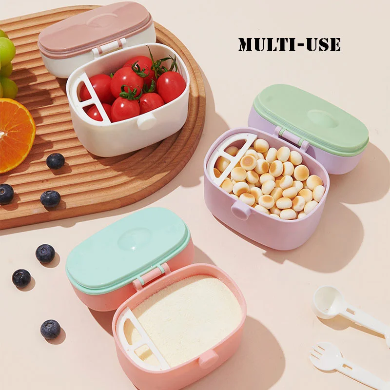 Baby Formula Dispenser Portable Milk Powder Container with Scoop