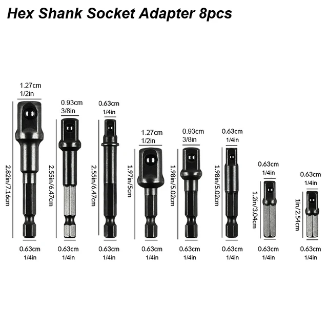 Socket Adapter 8pc