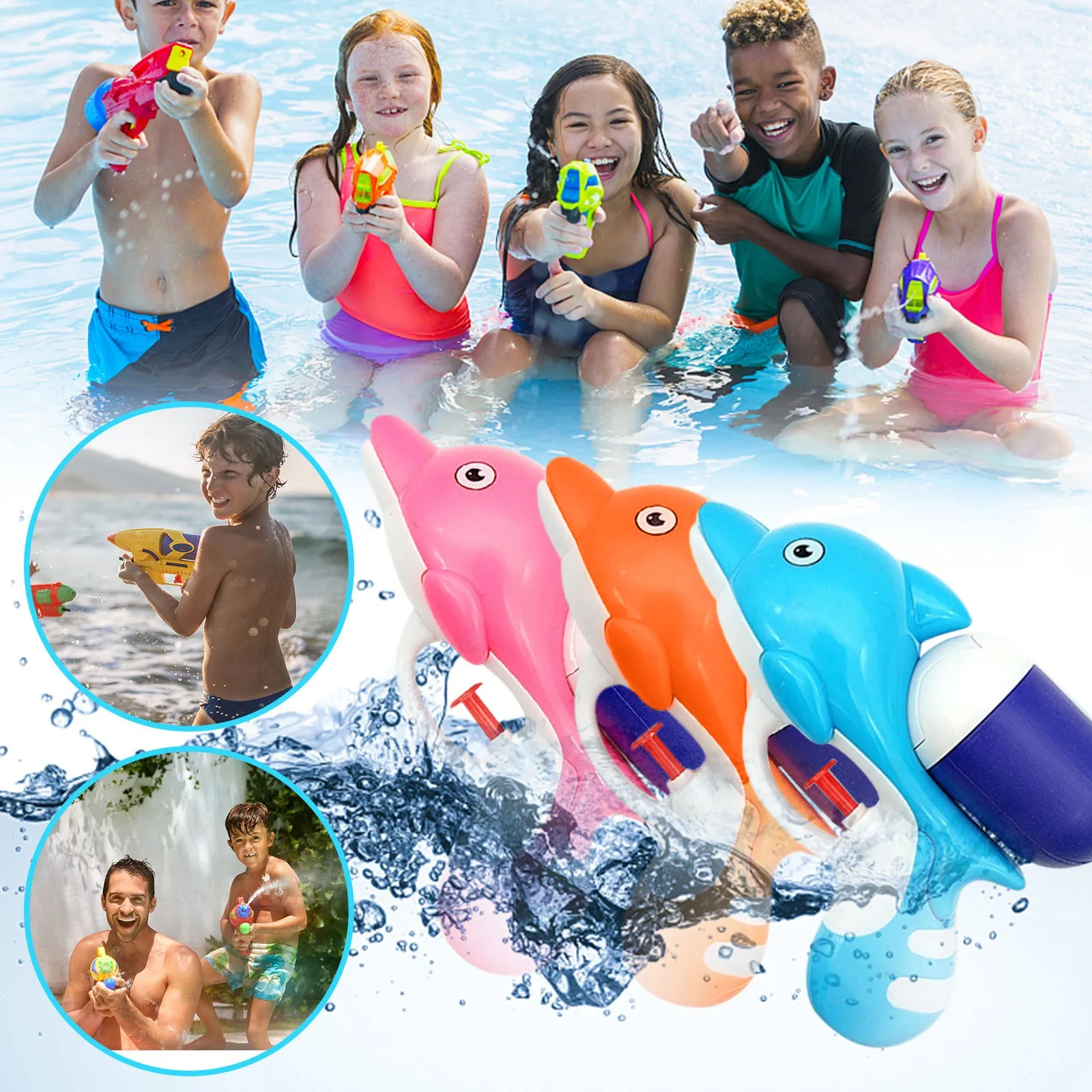 

Dolphin Squirt Blaster Water Toys For Kids Summer Pool Party Favors Sand Toys For Beach Juguetes De Arena Para Playa 모래놀이