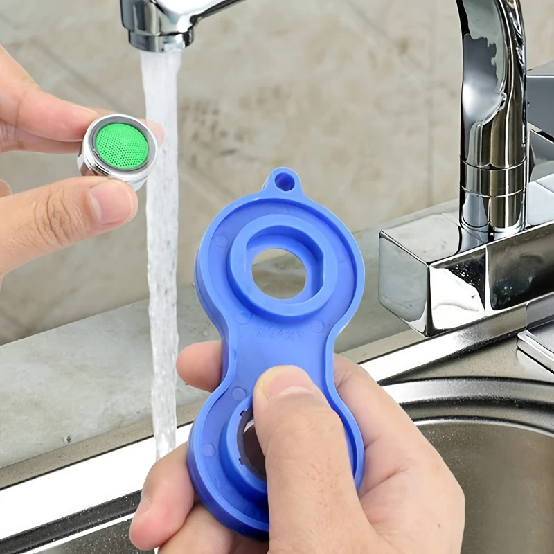 Water Nozzle Wrench Noodle Basin Kitchen Vegetable Wash Basin Faucet Aerator Wrench Filter Mesh Squeezer Special Removal Tool tap aerator,pipe repair tools