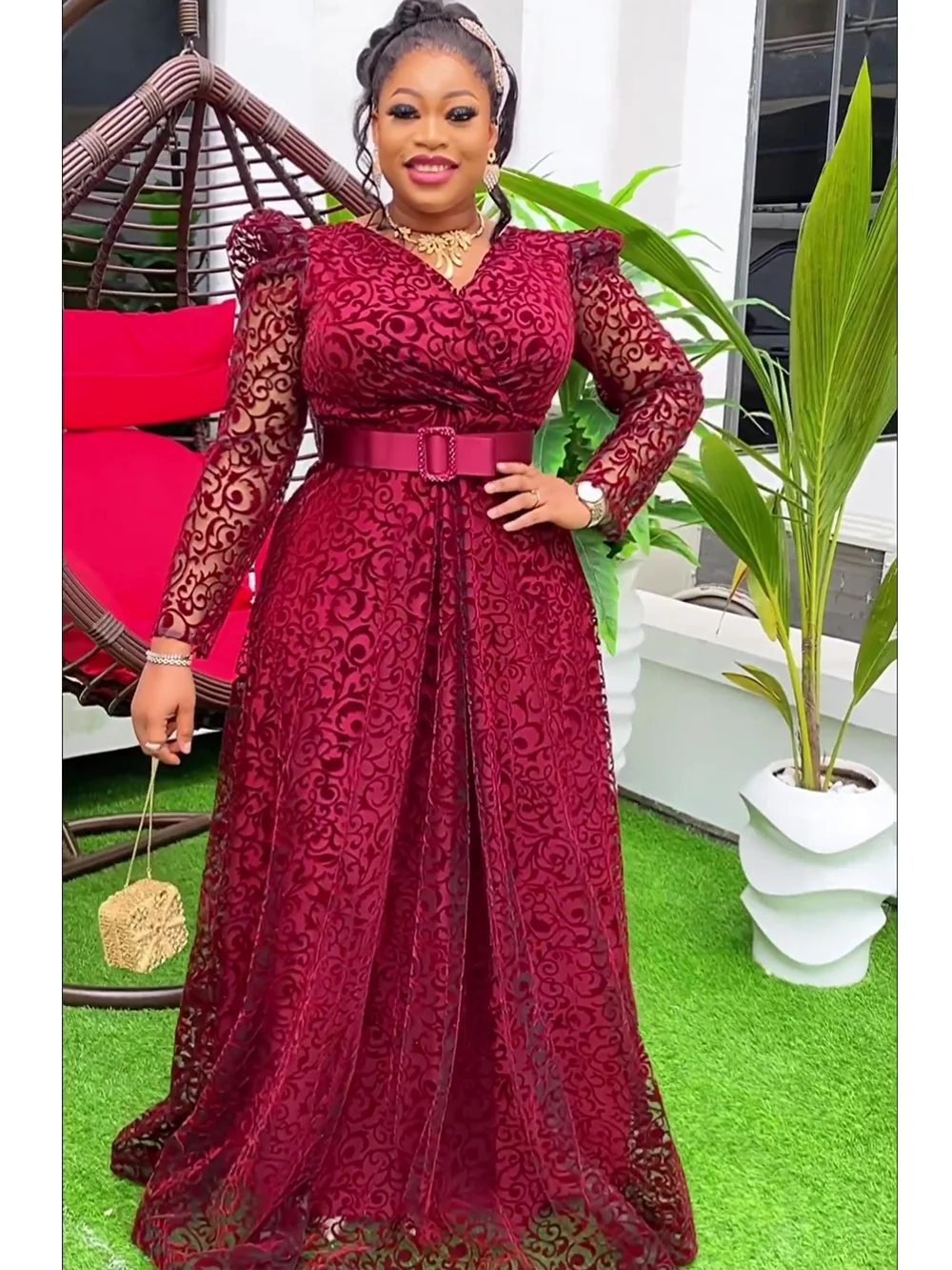 maxi dress aliexpress Lace Dress Aliexpress Long Sleeve Maxi Dress Spring Summer Women Half Sleeve Belt Slim Long Dress High