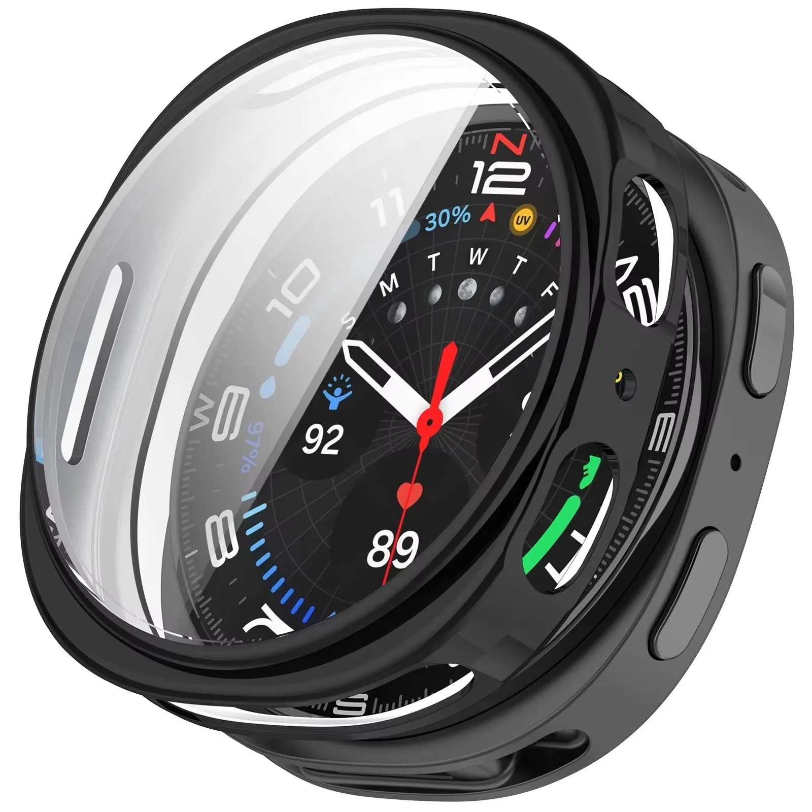 Premium Soft TPU All-Around Protective Watch Case with Screen Protector, 40mm/44mm