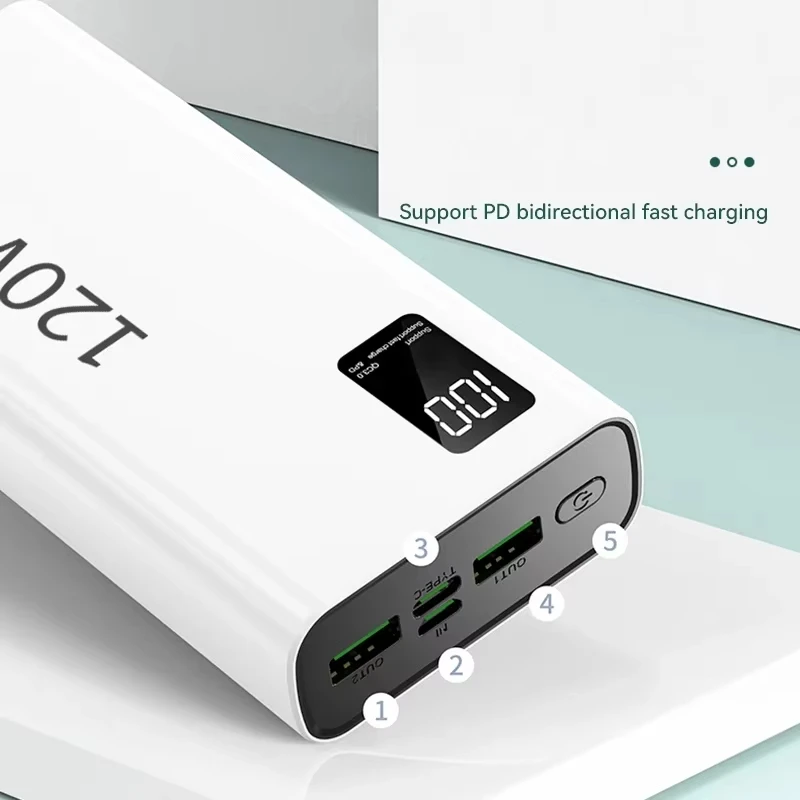 500000mAh 120W Power Bank High Capacity Super Fast Charging Power Bank Portable Battery Charger For iPhone Samsung Huawei Hot 2