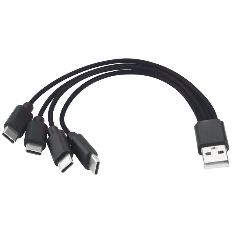 핫세일 1개 4 in 1 멀티 USB C 스플리터 충전 케이블 (화웨이 태블릿, 노트북, PC용) USB 타입 C 고속 충전 데이터 케이블