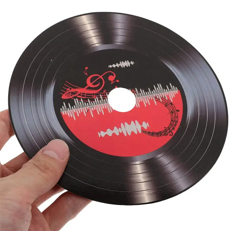 Wall Hangings Decor 12pcs Paper Retro Wall Signs Record Wall Decor For Bar Random Style Bar Coffee Shop Interior CD Old Record Decor