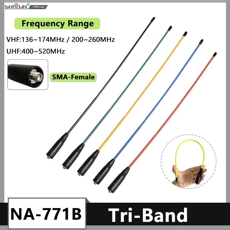 WUWMTUTCK Geschikt for Diamond RH-771 BNC-antenne Dual Band UHF VHF 144