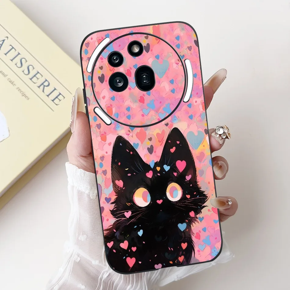 Cute Cartoon Black Silicone Soft Phone Case Bumper