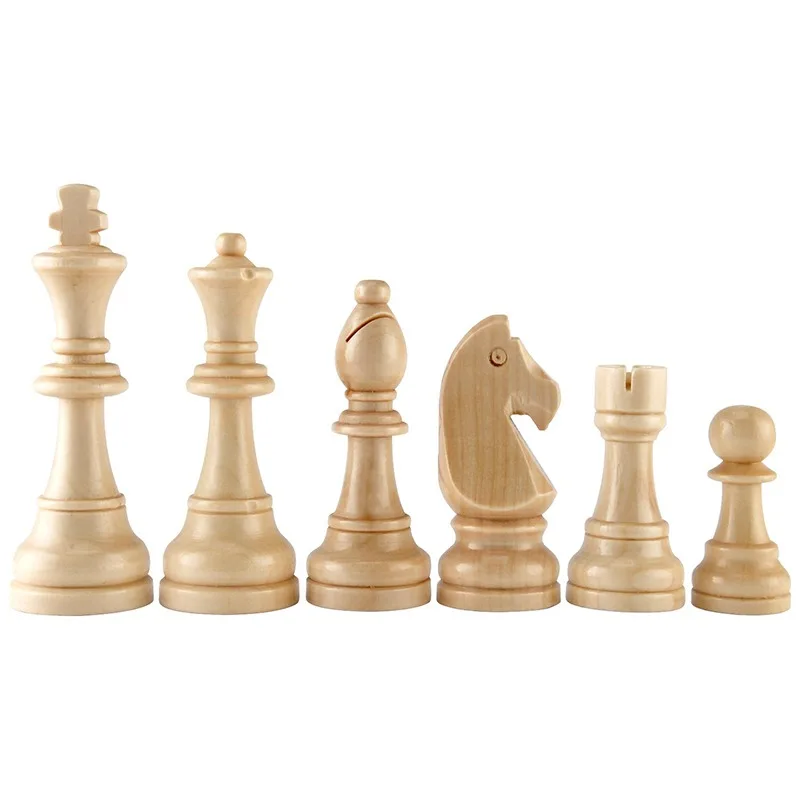 Board Game Wooden Chess Table Games Chess Pieces And Board Chess Pieces Chess Puzzle Game 32pcs Wooden Chess Pieces Complete Chessmen International Word Chess Set Piece Entertainment Accessories 2 Size