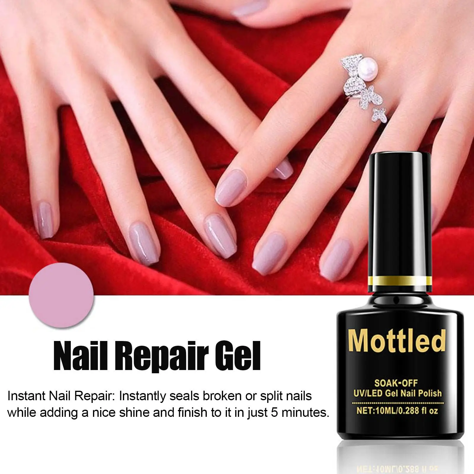

10ml Nail Repair Protection Gel Mottled Nail Repair Gel Instant Nail Gel Gel, Repair Protection Protect Mottled Repair Nail M0J4