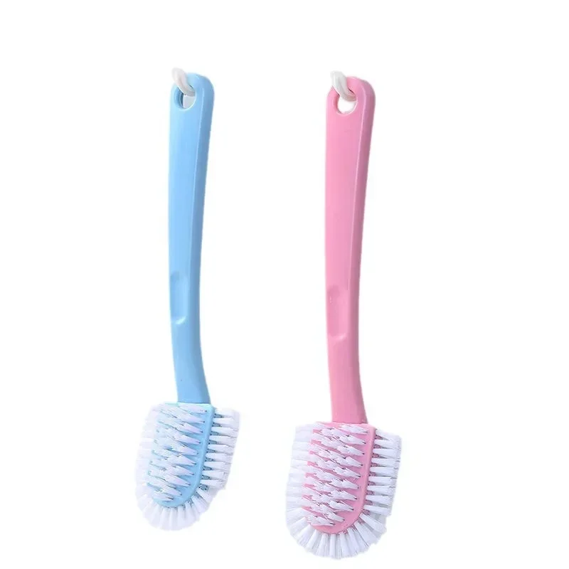 Multifunctional All-round Five-sided Shoe Washing Brush Household Plastic Long-handled Soft-bristle Shoe Brush Multifunctional 5