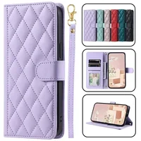 Reno 11 5G Case Fashion Diamond Lattice Wallet Phone Case on For OPPO Reno 11 Reno11 10 Pro 11Pro 5G Protection Cover Coque Capa