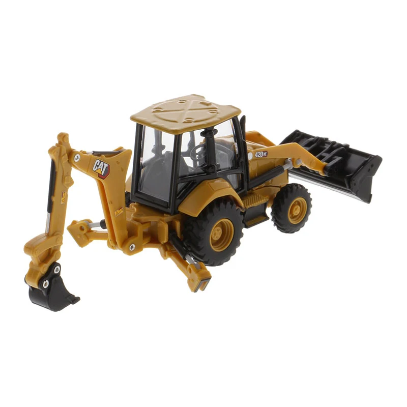 Retroescavadeira Cat 420 XE, Inclui 4 Ferramentas de Trabalho Toy
