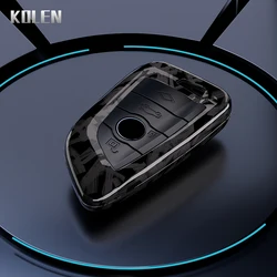 Premium ABS Carbon Fiber Car Key Case Cover (B F - Carbon)