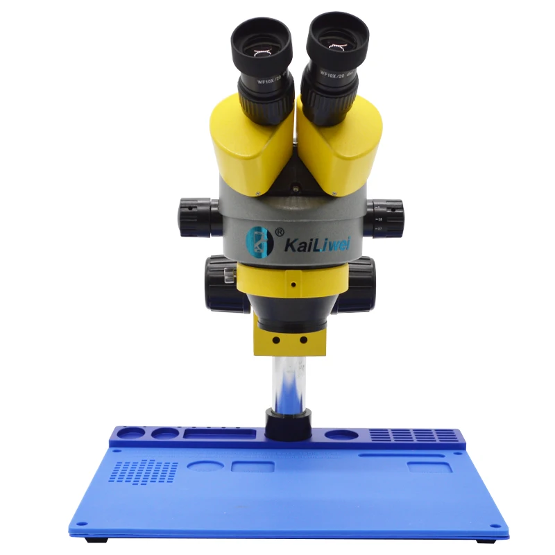 

Бинокулярный микроскоп Kailiwei 7X-45X с металлической базой для ремонта материнской платы