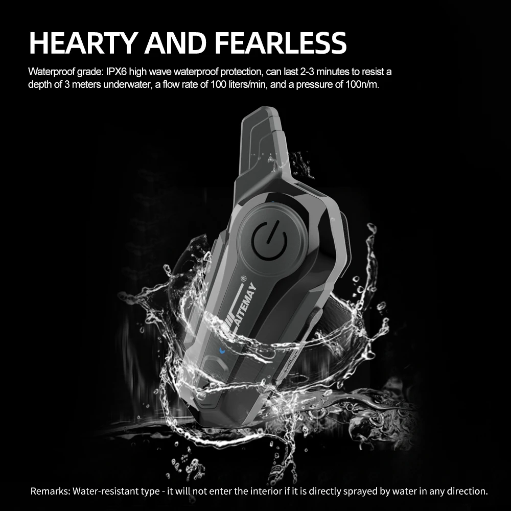Bluetooth Motorcycle Intercom Headset 5